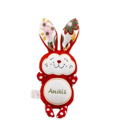 Jucarii personalizate bebelusi - Iepuras handmade personalizat Anais