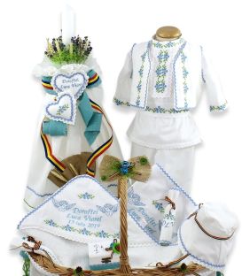 Trusouri botez traditionale - Trusou botez traditional băieți complet Viorel