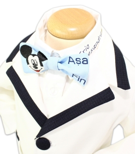 Trusou botez personalizat complet Baby Mickey dragalas 20 piese  - Trusouri  Botez Complete