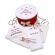 Trusouri botez traditionale - Set botez personalizat broderii traditionale cutie inclusa rosu