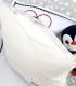 Set cadou personalizat 4 piese pentru baieti cu pinguin