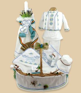 Trusouri botez traditionale - Trusou botez traditional băieți complet Viorel