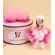 Trusou botez personalizat cu lumanare si cutie rotunda baby minnie mouse